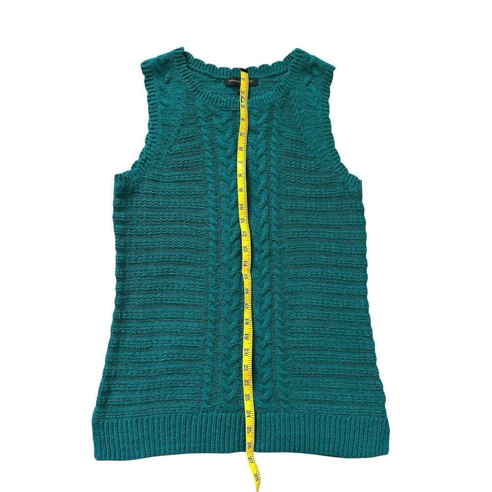 Women's Teal Cable Knit Sweater - Picture 5 of 7